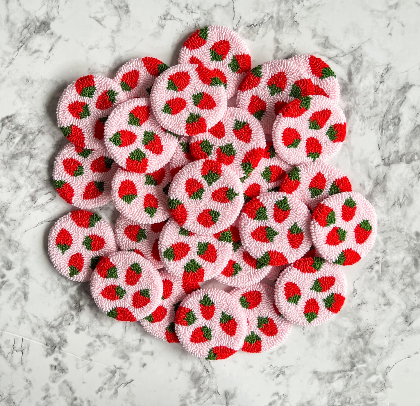 Strawberry Car Coaster Set