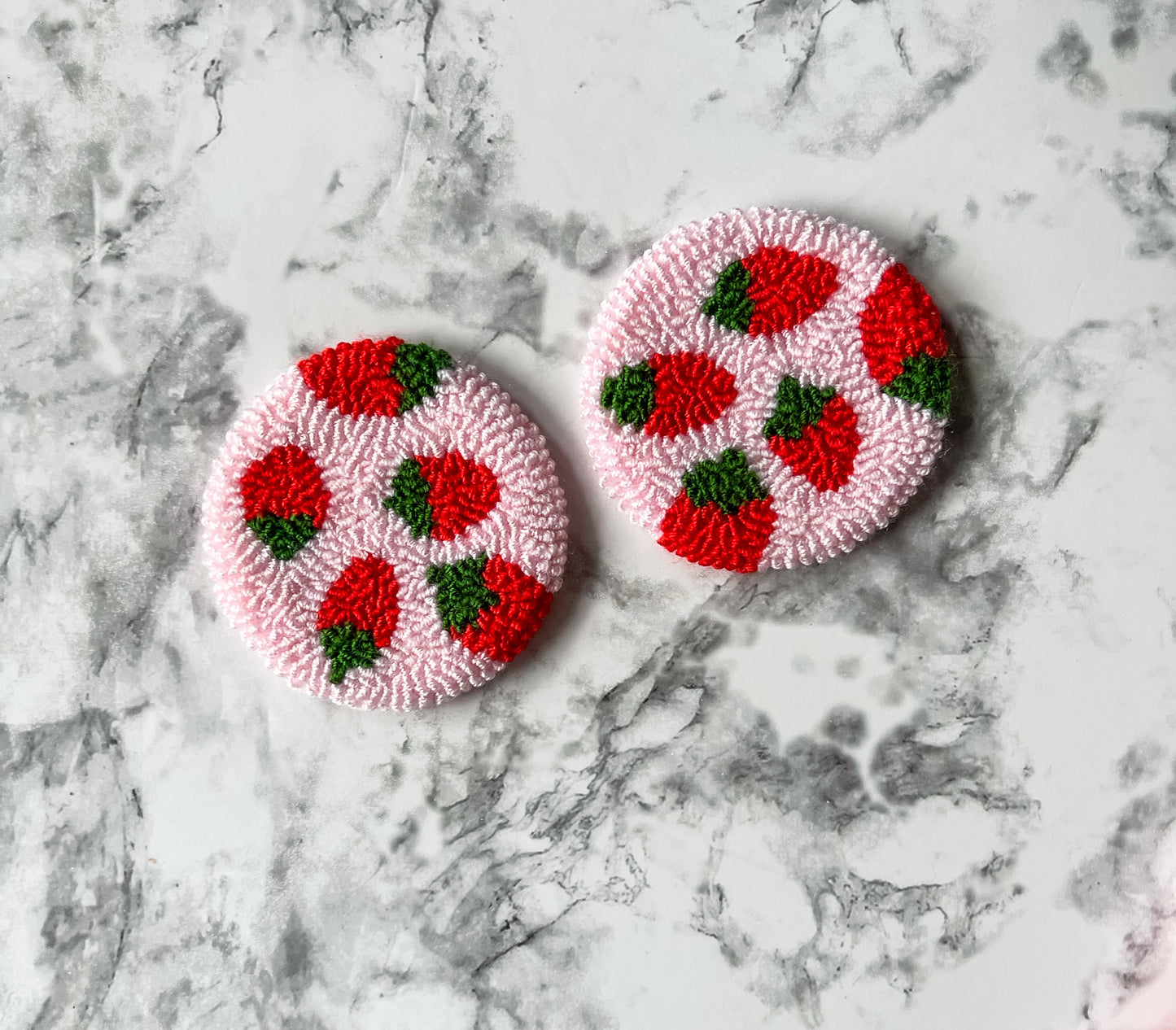 Strawberry Car Coaster Set