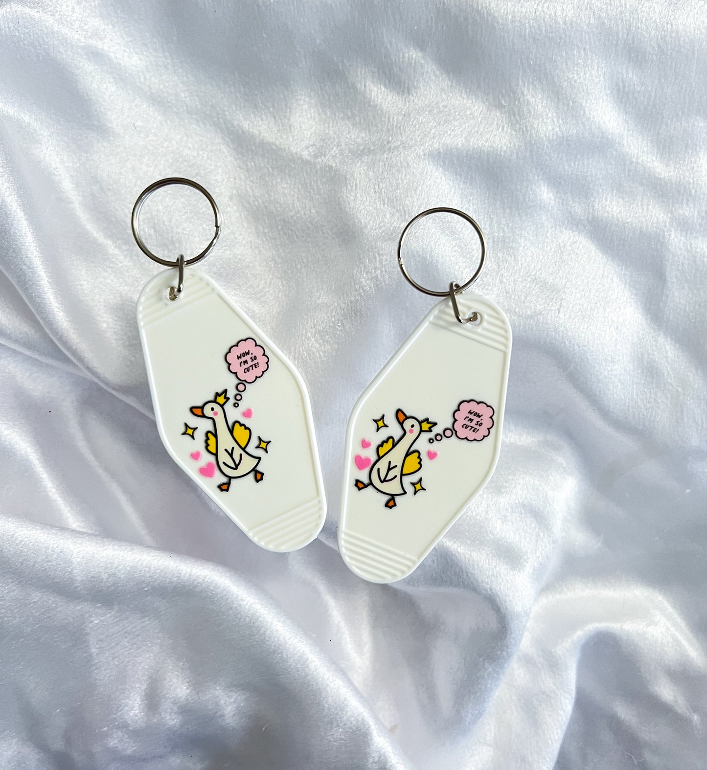 Wow, I'm So Cute Motel Keychain