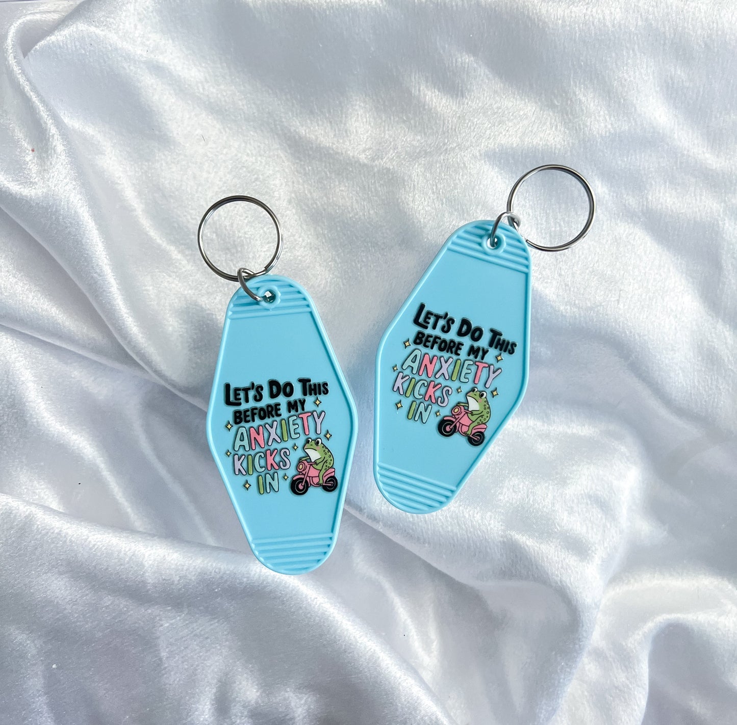 Before Anxiety Kicks In Motel Keychain