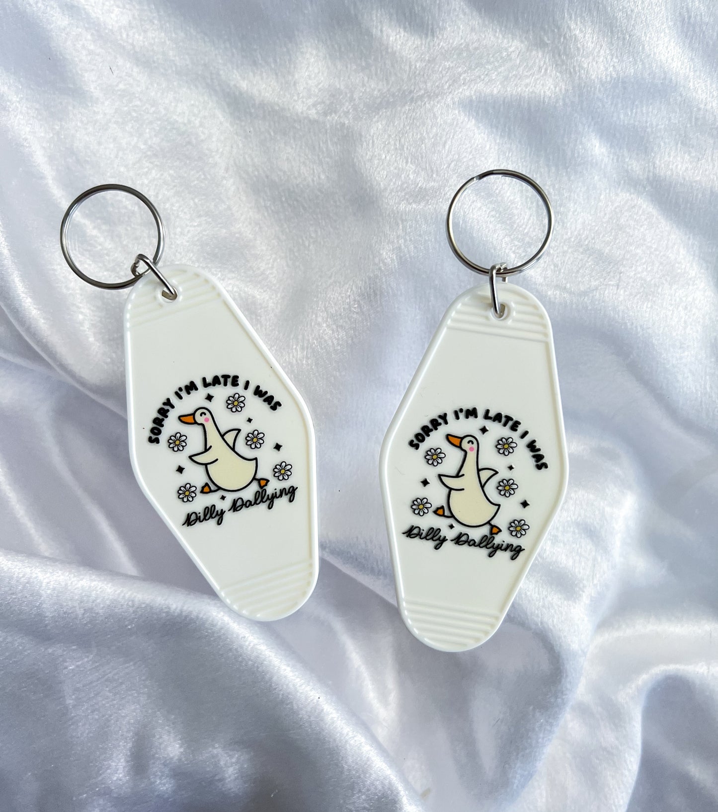 Dilly Dollying Goose Motel Keychain