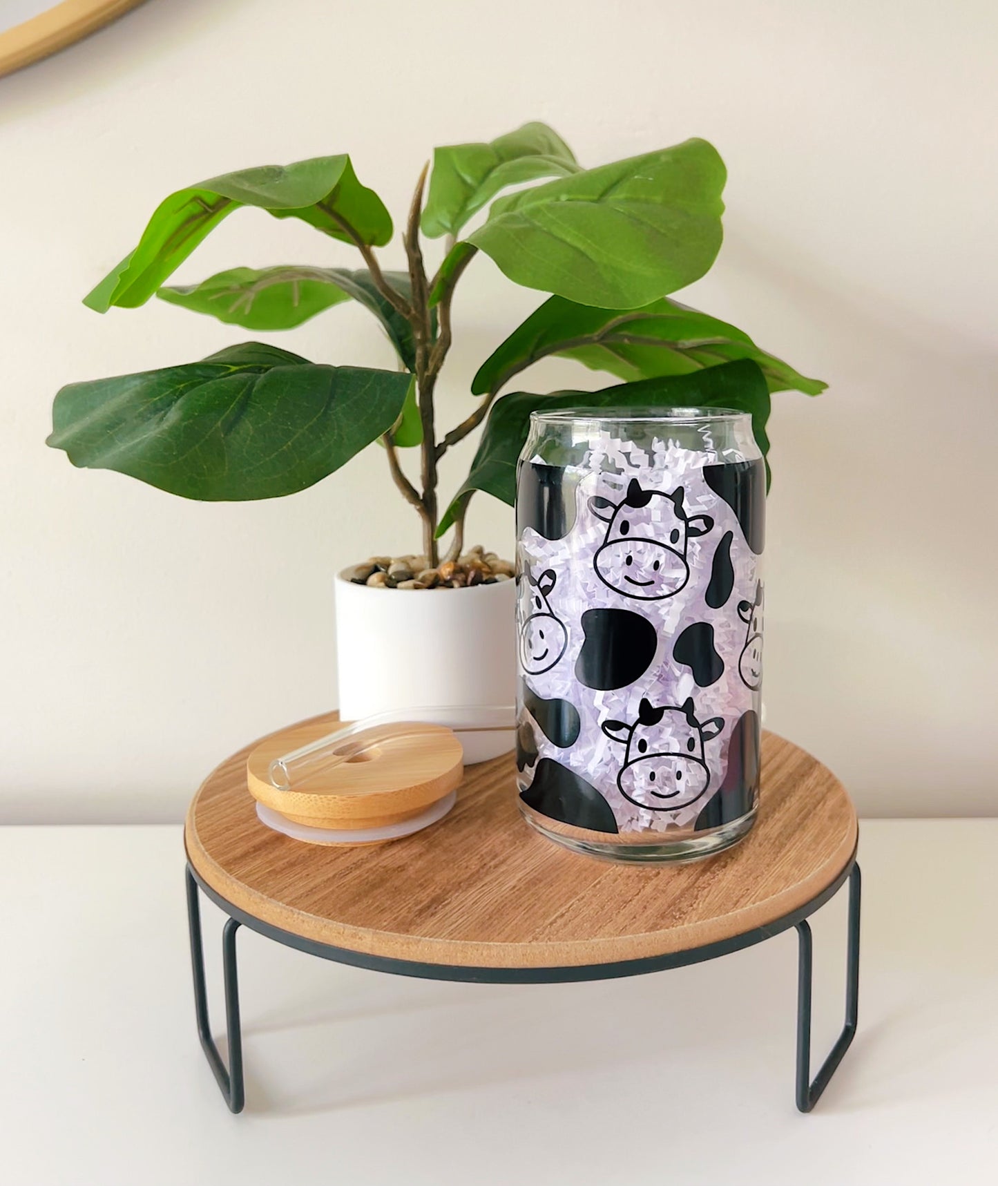 Cow Print Cup Wrap