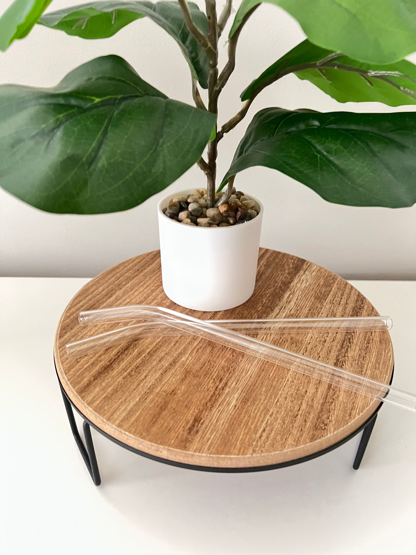 Reusable Glass Bent Straw