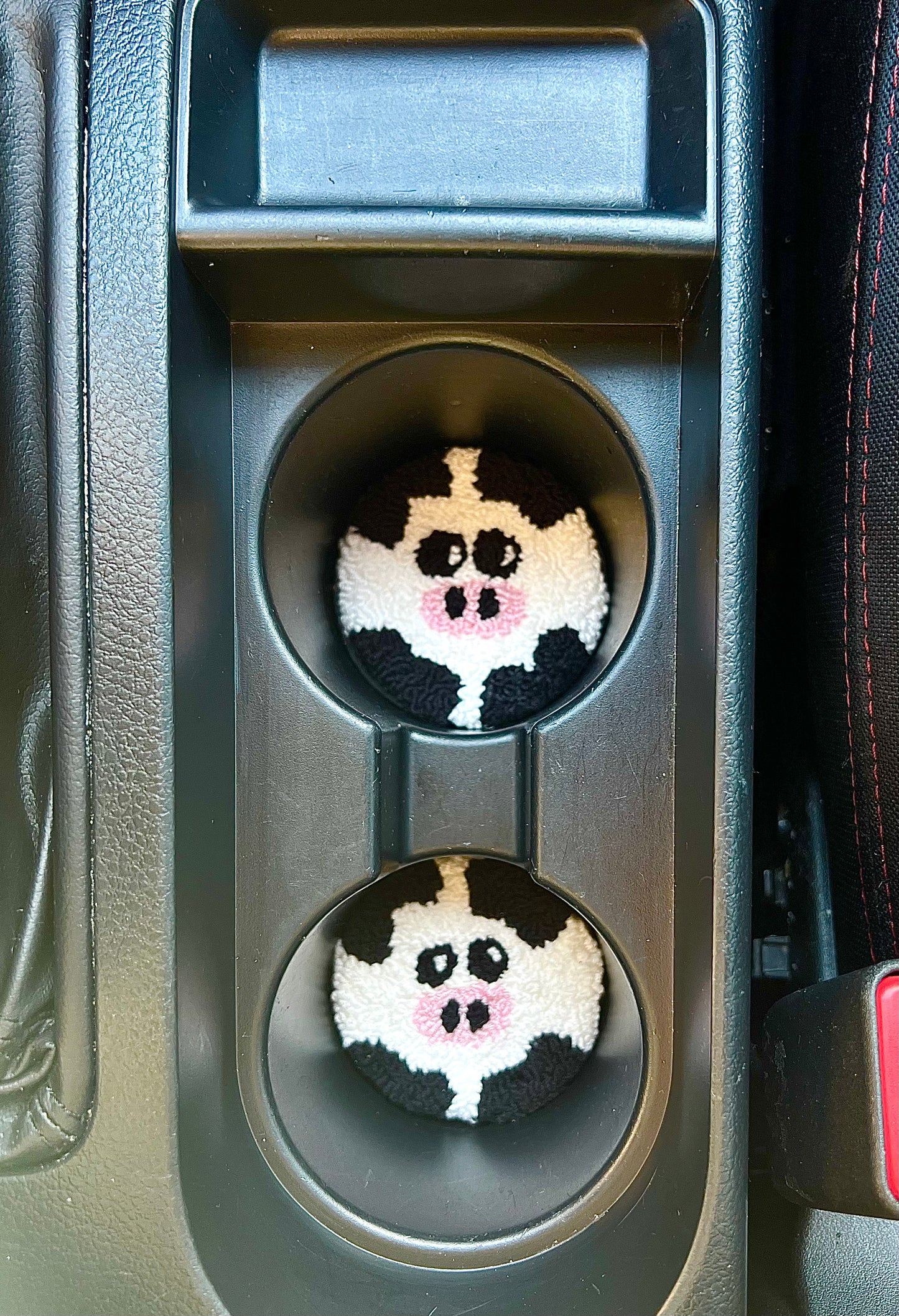 Cow Car Coasters Set